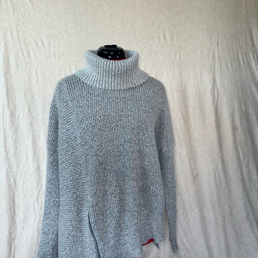 Cozy Gray Turtleneck Sweater